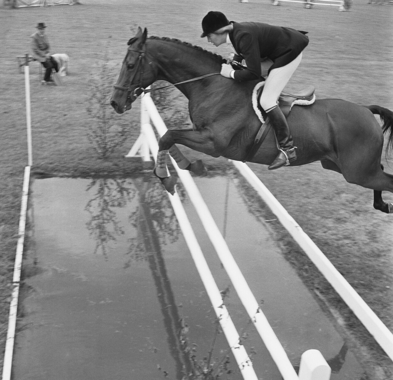 Anneli Drummond-Hay on the equine love of her life, Merely-A-Monarch, in 1963